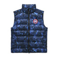 Canada Goose Blue Abstract Print Quilted Puffer Vest
