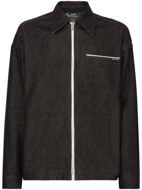 Dolce & Gabbana logo-print cotton jacket