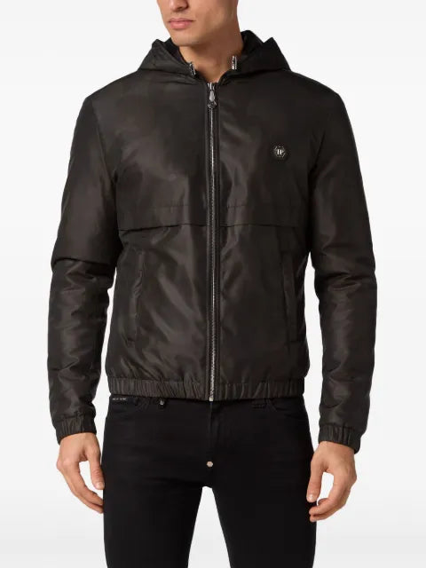 Philipp Plein camouflage-print hooded jacket