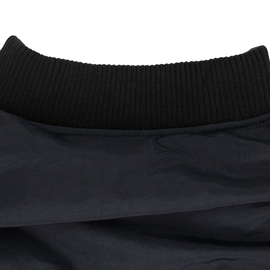 BLACK DRAPED BOMBER