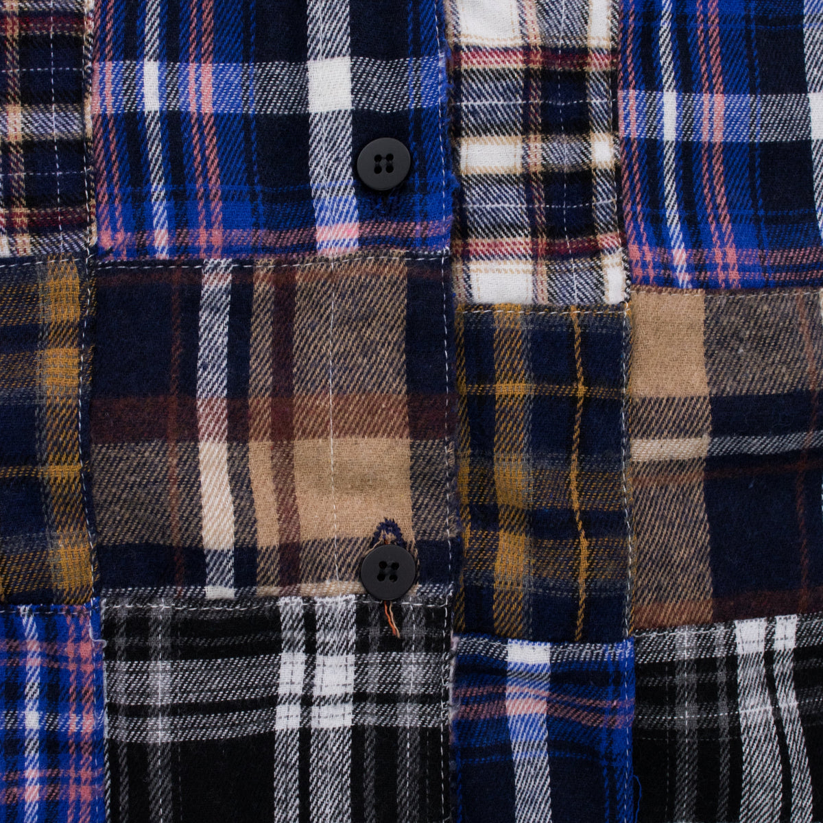 MULTICOLOR PLAID POCKET FLANNEL