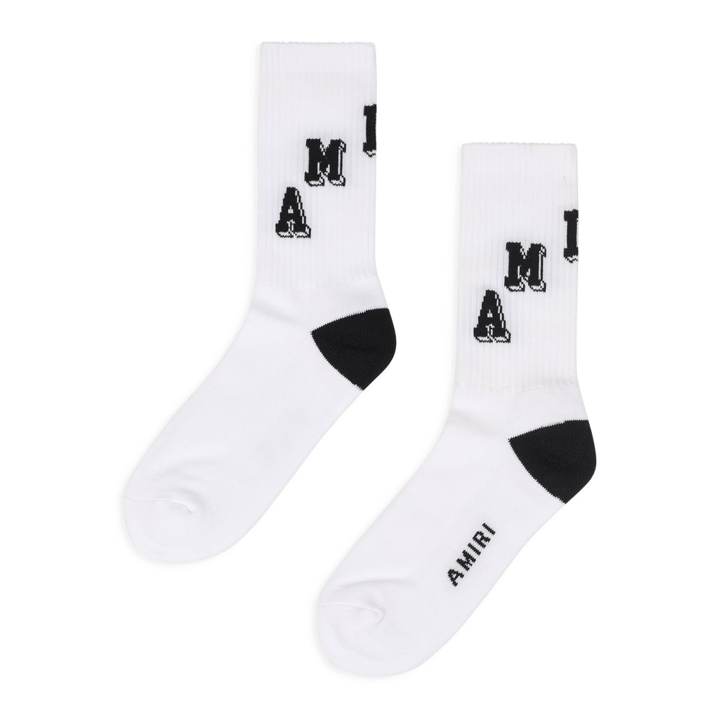 White/Black Collegiate Tube Socks