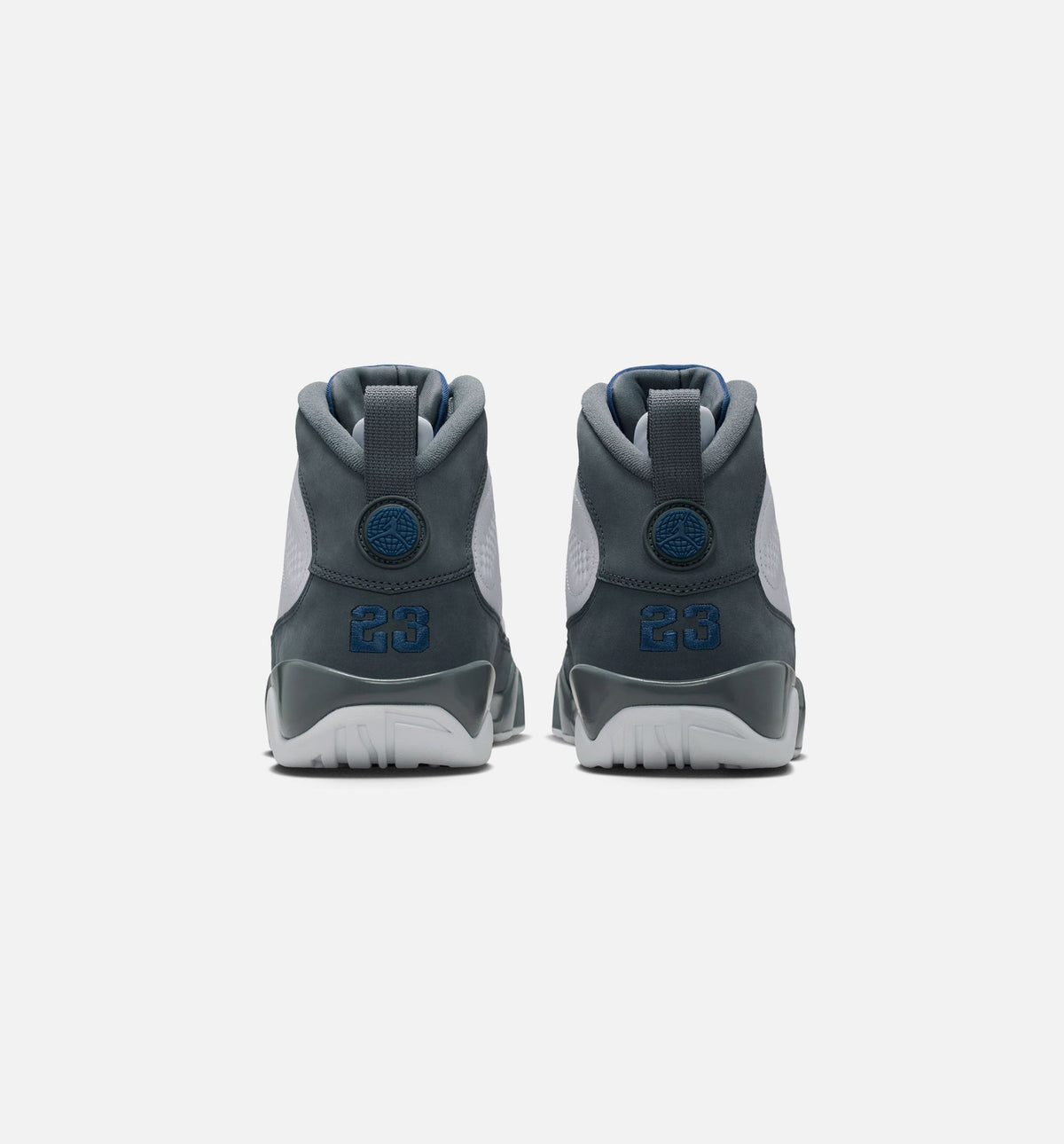 Air Jordan 9 Retro Flint Grey Men's Sneakers - White / French Blue / Flint Grey