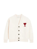 AMI Paris Ami de Cœur intarsia-knit cardigan