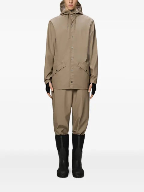 Rains drawstring hooded coat