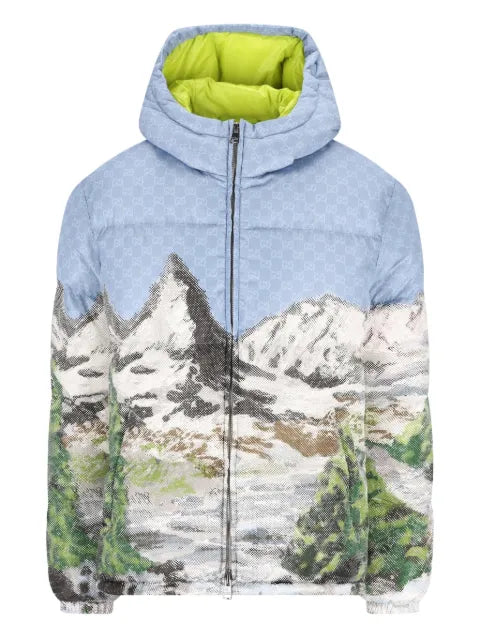 Gucci alpine landscape gg motif jacket
