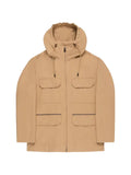 Montedoro hooded piped-trim jacket
