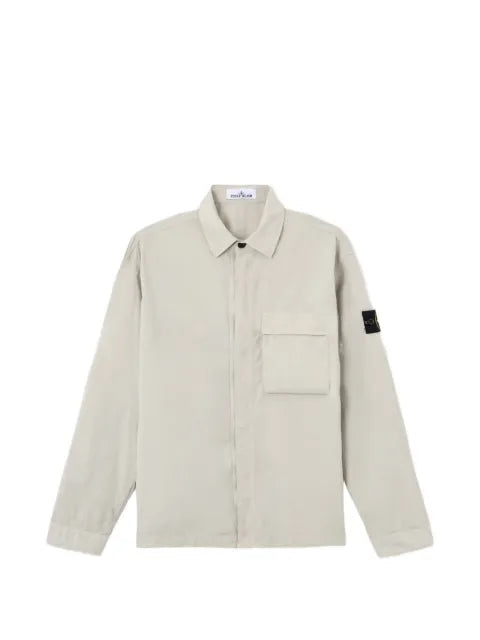 Stone Island 1200032 stretch cotton tela 'Paracadute' overshirt