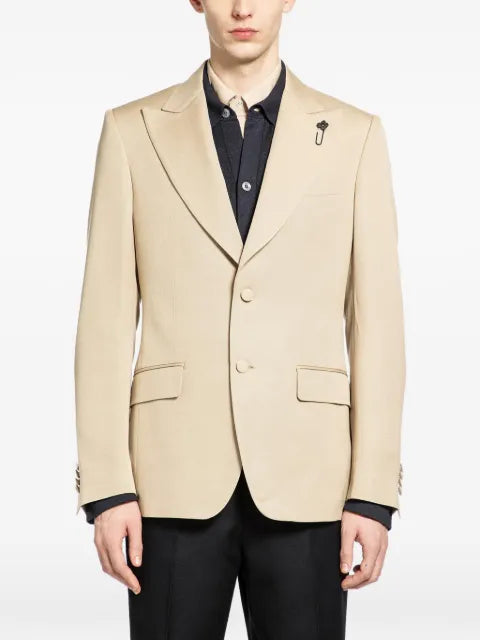 Lardini button notched lapel jacket