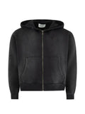 MIDNIGHT RODEO  distressed zip-up hoodie