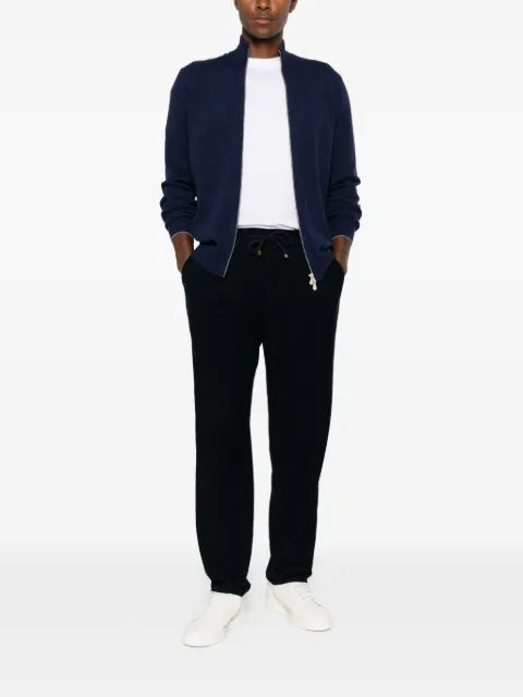 Brunello Cucinelli cashmere high-neck cardigan with zipper