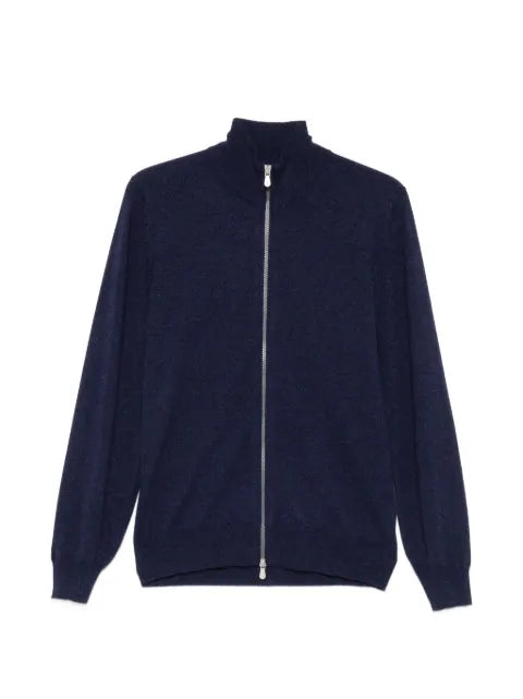Brunello Cucinelli cashmere high-neck cardigan with zipper