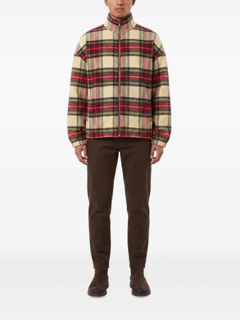 DARKPARK AJ tartan-pattern checked zip-up jacket