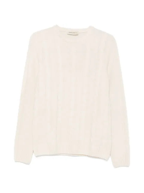 SERGIO MORETTI FIRENZE cable-knit crew-neck sweater