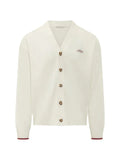 Drôle De Monsieur Funny embroidered-logo cardigan