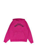 SP5DER rhinestone-embellished logo-print hoodie