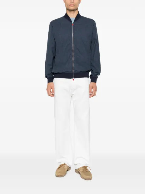 Kiton zip-up bomber jacket