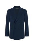 Boggi Milano blazer double-breasted structured stretch-nylon B Tech