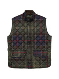 Barbour tartan-pattern waistcoat
