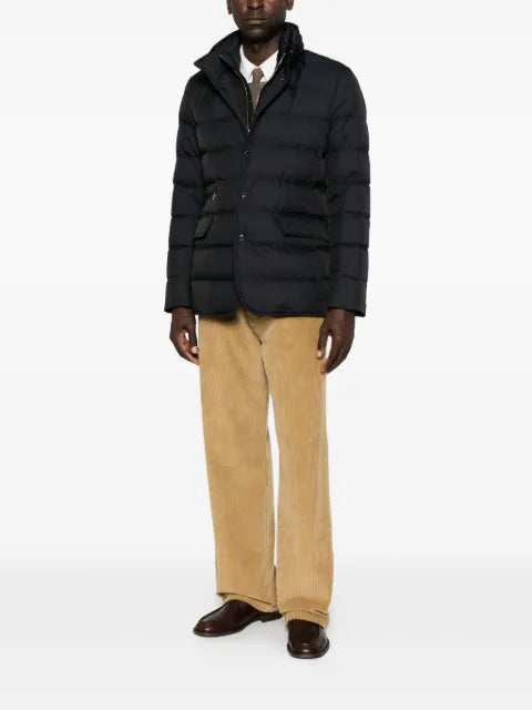 Moorer quilted high-neck jacket