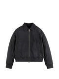 Hogan bomber jacket in nubuck leather
