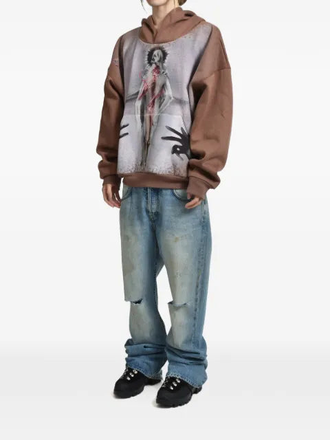 Forbidden Knowledge graphic-print hoodie