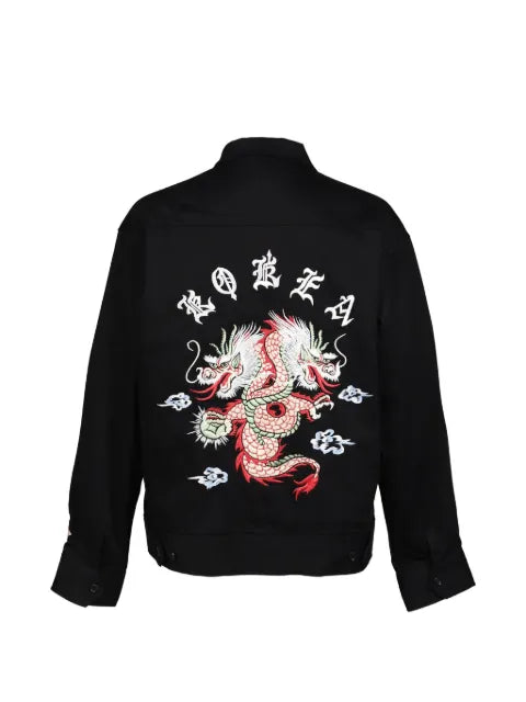 el conductorH dragon-embroidered cotton jacket
