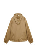 Marni beige nylon jacket with funnel neck