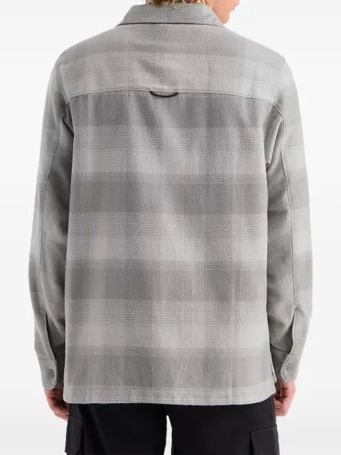 The North Face Forest Flannel snap-front plaid shirt jacket