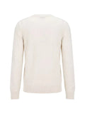 BOSS silk sweater with jacquard pattern