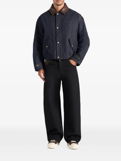 Manière De Voir Cameron oversized denim bomber jacket