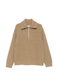 SAMSOE SAMSOE Sarick ribbed-knit quarter-zip sweater