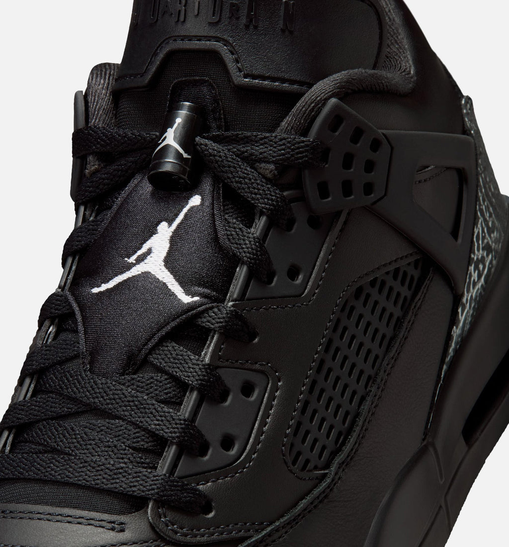 Spizike Low Black and Metallic Silver Men's Basketball Shoes - Black/Metallic Silver