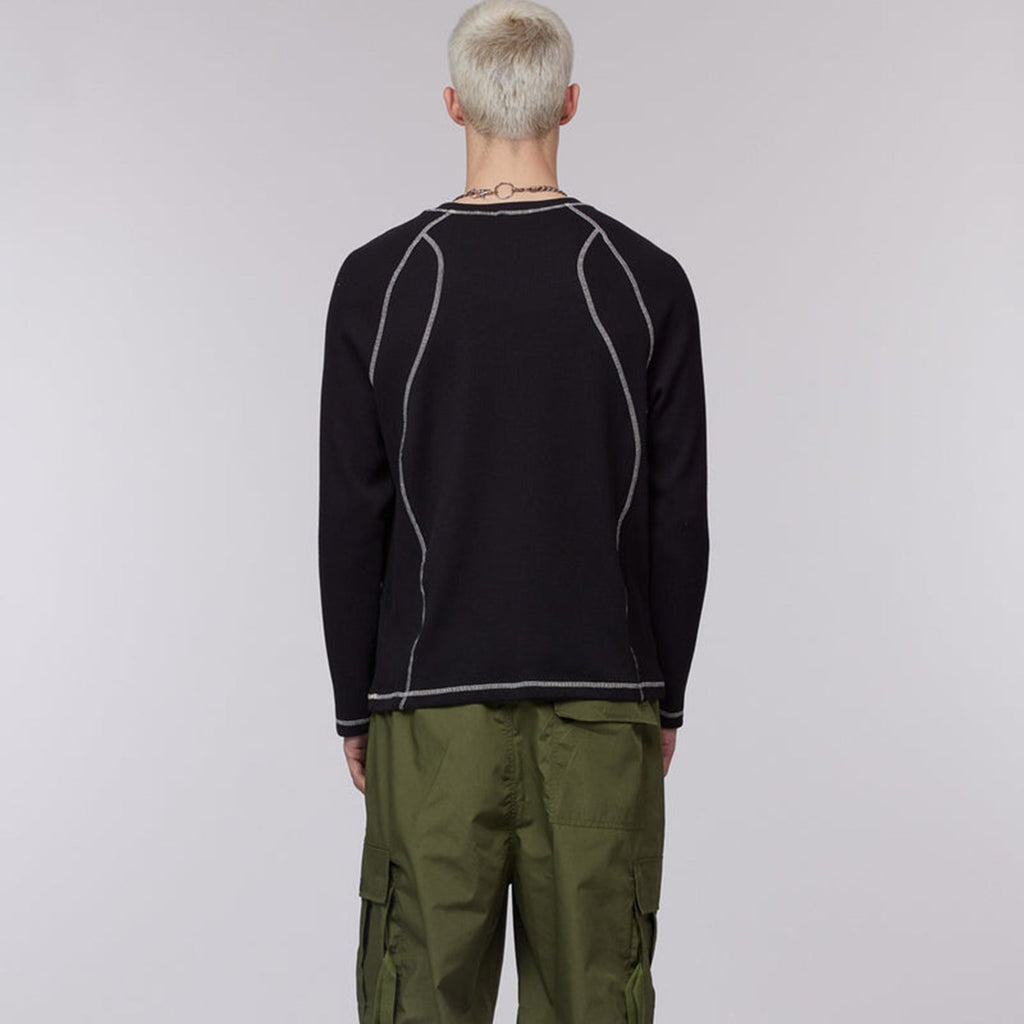 Chet Rock Stark Waffle Top: Black