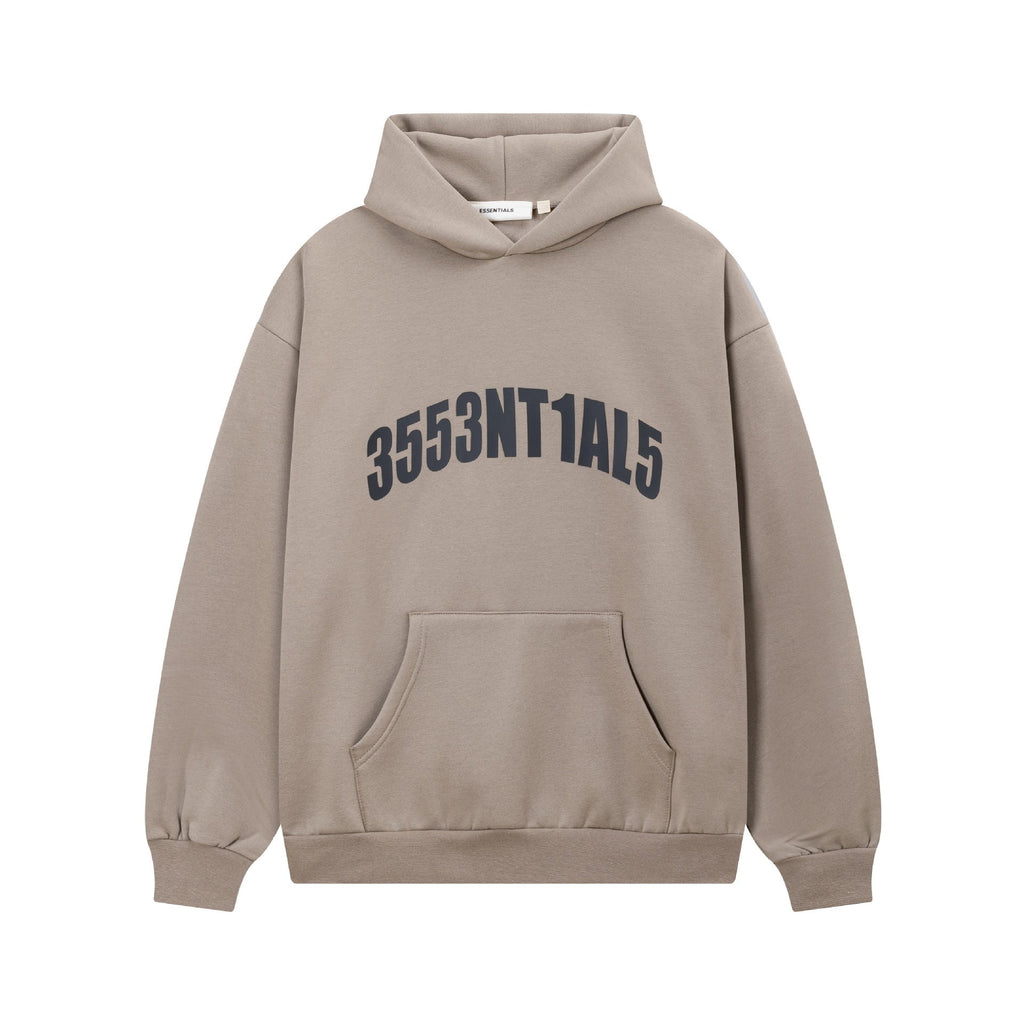 Fear Of God Essentials Rubber Print Letter Pullover Hoodie Unisex