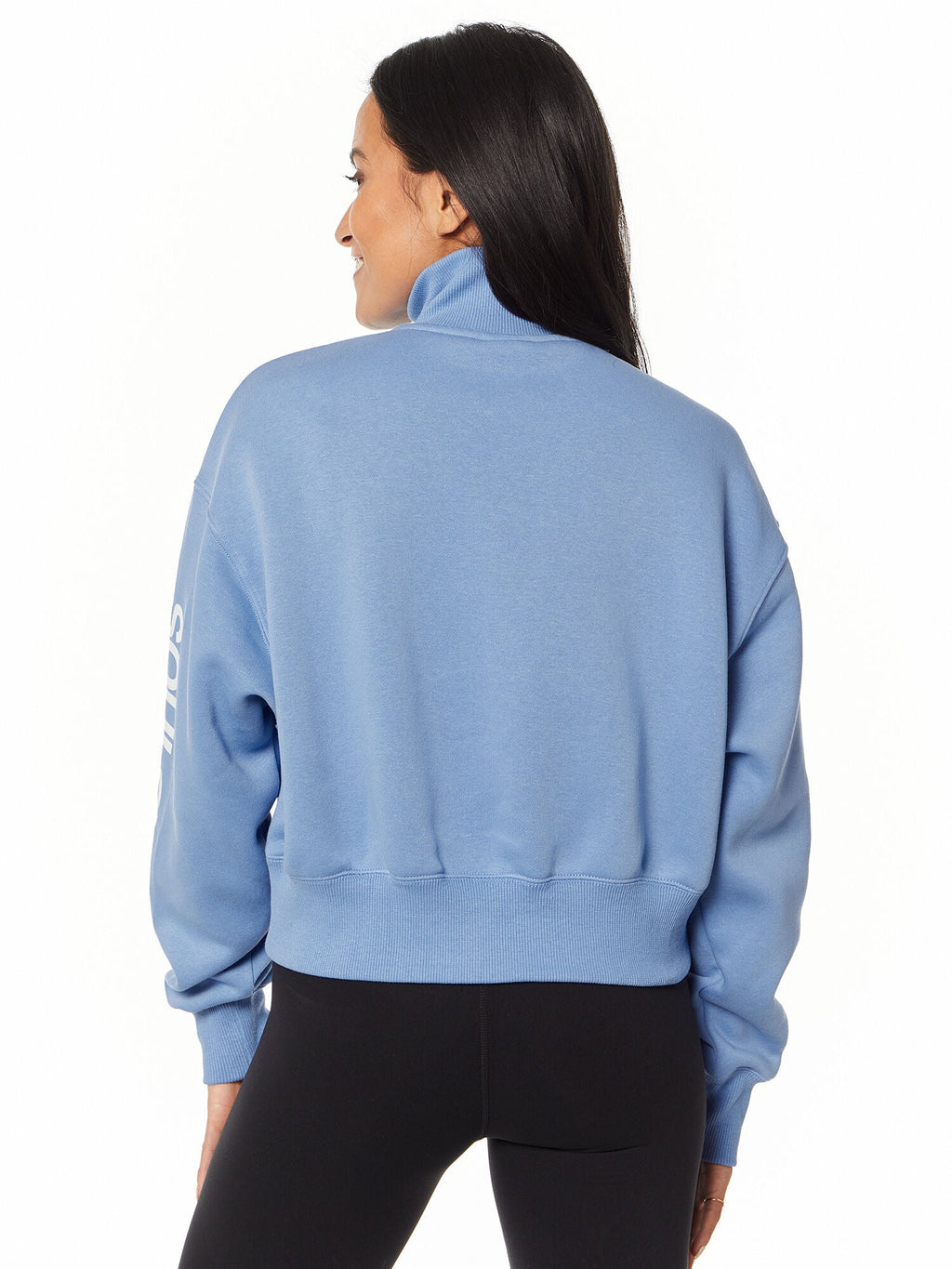 1/2-Zip Crop Sweatshirt