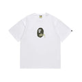 BAPE Olive & Gold Ape Wordmark Graphic T-Shirt