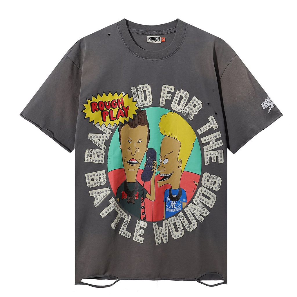Rough Play Beavis and Butthead Van Graphic T-Shirt