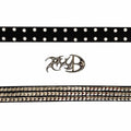 PCCVISION Logo Leather Belt Detachable Buckle Punk Rivet Waist Belt