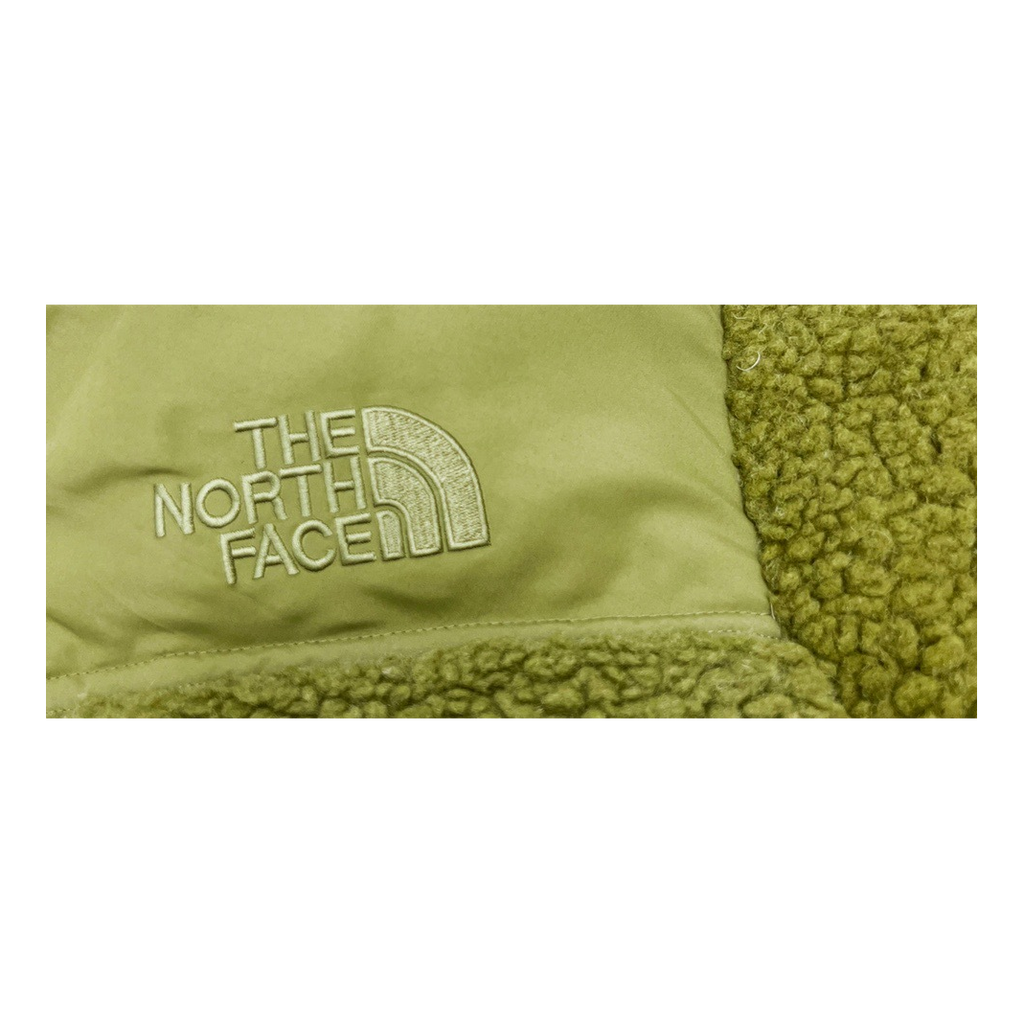 The North Face Fleece-Panel Puffer Jacket with Stand Collar - Olive