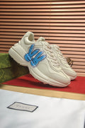 Gucci Blue Graphic Sneakers