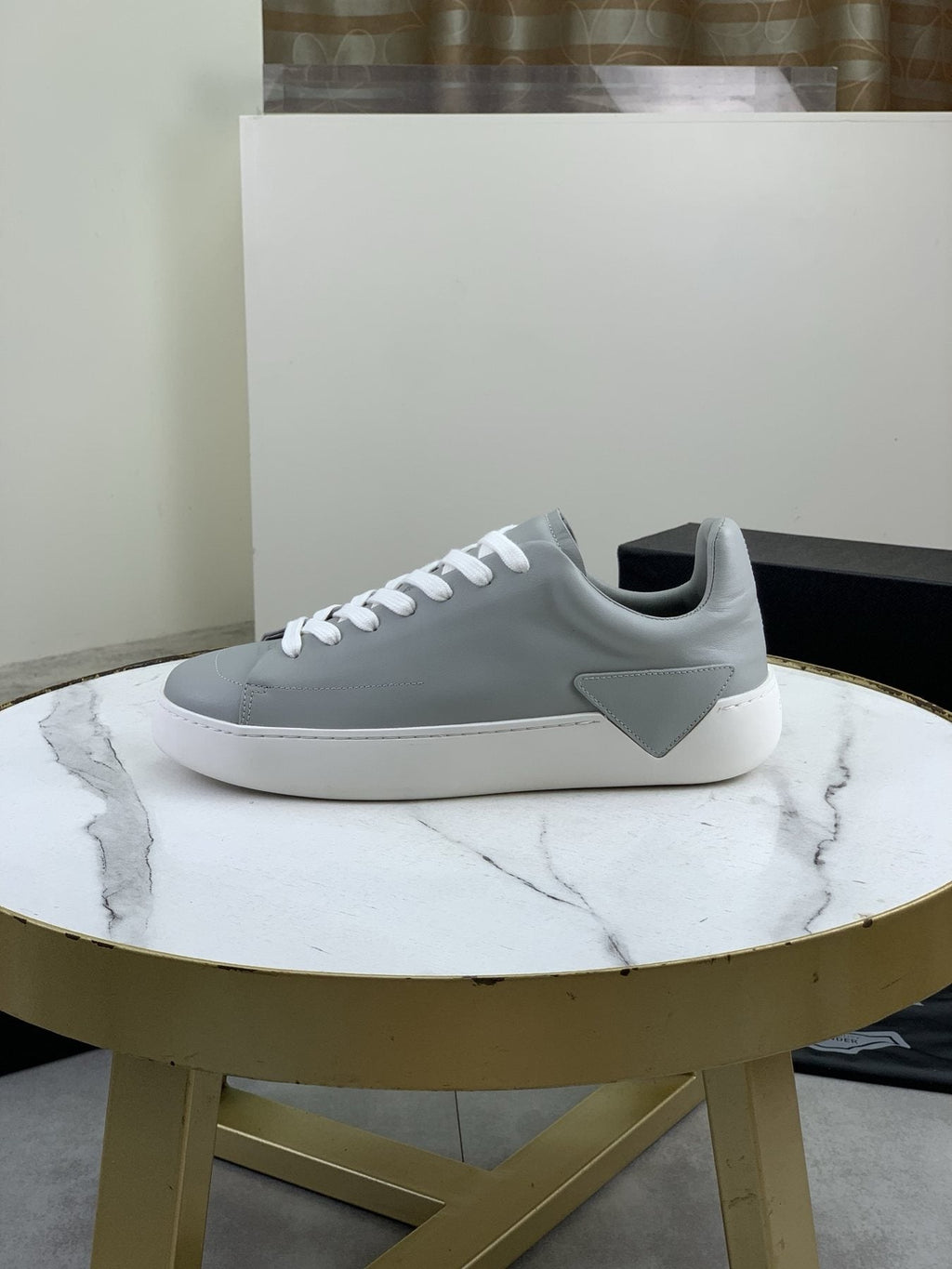 PRADA Triangle Accent Low-Top Sneakers