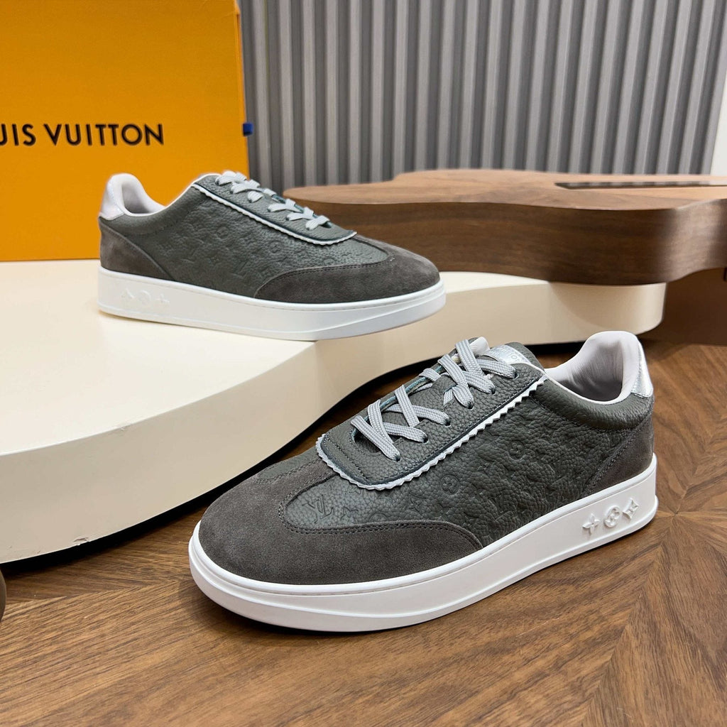 Louis Vuitton Embossed Low-Top Sneakers - Contrast Stitching