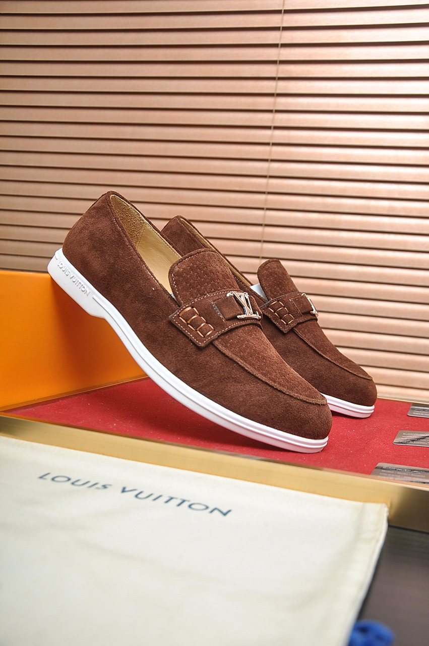 Louis Vuitton Buckle Slip-On Loafers