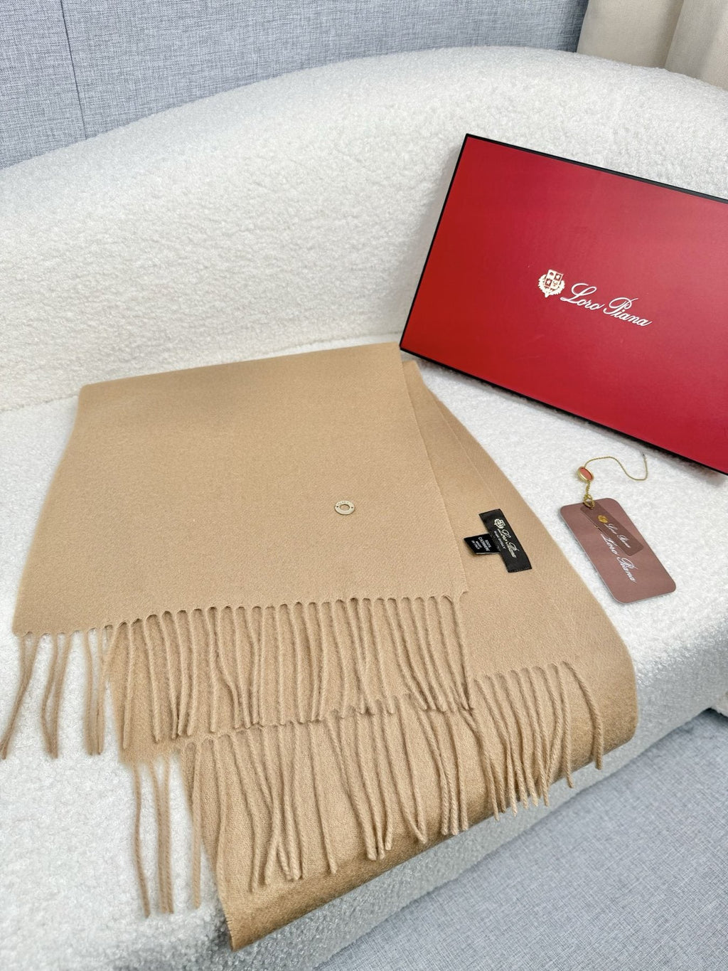Loro Piana Fringed Cashmere Scarf