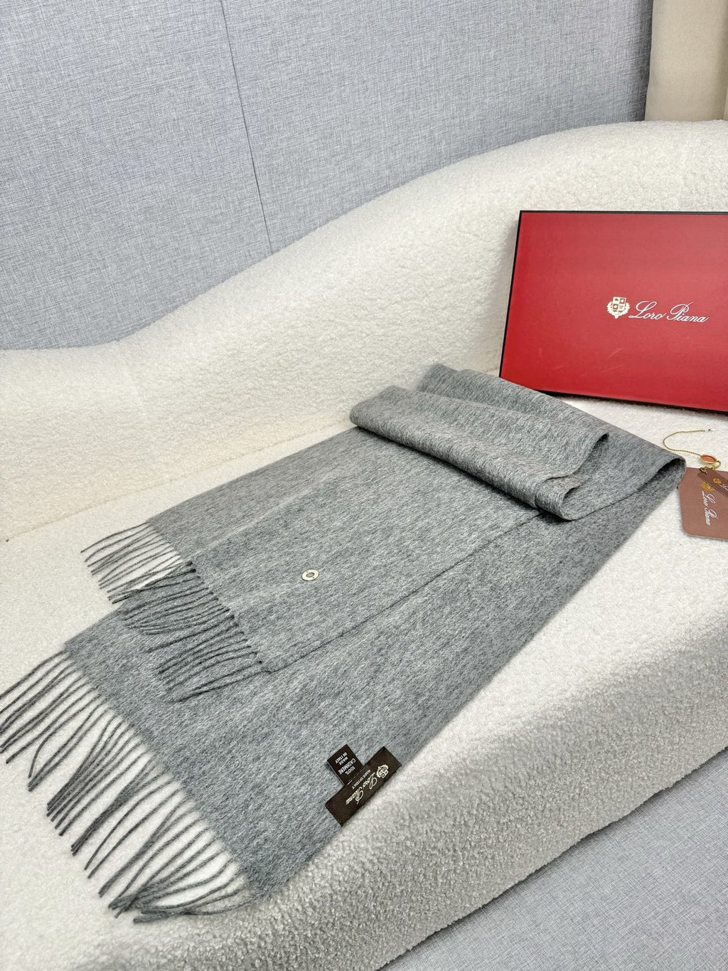 Loro Piana Fringed Cashmere Scarf