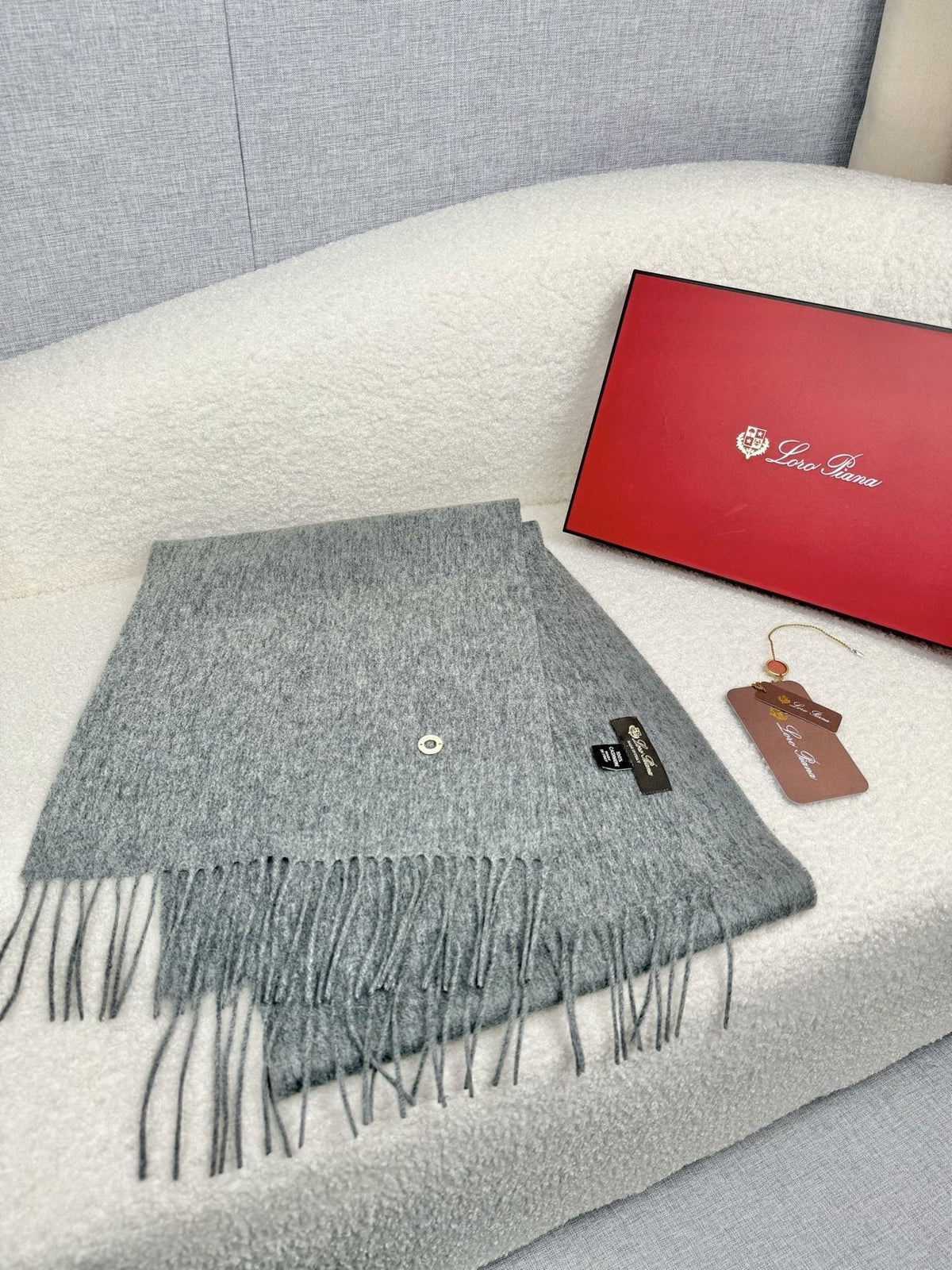 Loro Piana Fringed Cashmere Scarf